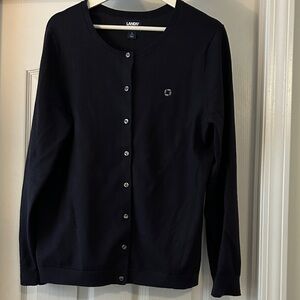Chase Lands' End Women's Classic Navy Cardigan